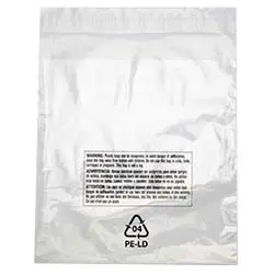 Suffocation warning bags Lip and Tape